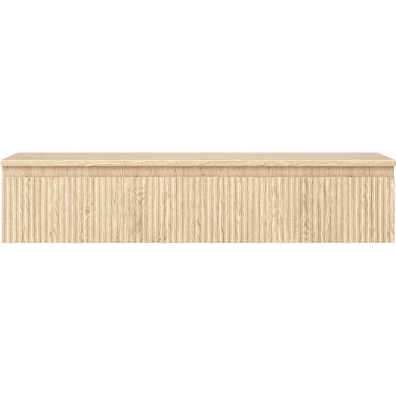 Mexen Rivel dulap baie sub lavoar 120 cm cu blat, 1 sertar, canelat, stejar - 91A20-12023-1-BFC81