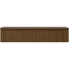 Mexen Rivel dulap baie sub lavoar 120 cm cu blat, 1 sertar, ripsat, nuc - 91A20-12023-1-BFC86