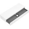 Mexen Rivel dulap de baie sub lavoar 140 cm cu blat, 1 sertar, profilat, alb mat - 91A20-14023-1-BFC01
