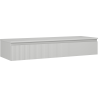 Mexen Rivel dulap baie sub chiuvetă 140 cm cu blat, 1 sertar, canelat, gri mat - 91A20-14023-1-BFC62