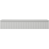 Mexen Rivel dulap baie sub chiuvetă 140 cm cu blat, 1 sertar, canelat, gri mat - 91A20-14023-1-BFC62