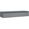 Mexen Rivel dulap de baie sub chiuvetă 140 cm cu blat, 1 sertar, canelat, grafit mat - 91A20-14023-1-BFC66