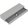 Mexen Rivel dulap baie sub lavoar 160 cm cu blat, 1 sertar, canelat, gri mat - 91A20-16023-1-BFC62