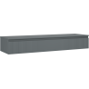 Mexen Rivel dulap baie montat sub lavoar 160 cm cu blat, 1 sertar, riflat, grafit mat - 91A20-16023-1-BFC66