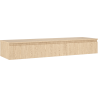 Mexen Rivel dulap baie sub chiuvetă de 160 cm cu blat, 1 sertar, canelat, stejar - 91A20-16023-1-BFC81
