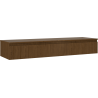 Mexen Rivel dulap baie sub lavoar 160 cm cu blat, 1 sertar, canelat, nuc - 91A20-16023-1-BFC86