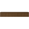 Mexen Rivel dulap baie sub lavoar 160 cm cu blat, 1 sertar, canelat, nuc - 91A20-16023-1-BFC86