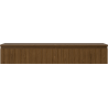 Mexen Rivel dulap baie pentru chiuvetă 140 cm cu blat, 1 sertar, canelat, nuc - 91A20-14023-1-BFC86