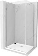 Mexen Lima cabină de duș pliabilă 110 x 70 cm, transparent, Crom + cadă de duș Flat - 856-110-070-01-00-4010