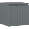 Mexen Rivel dulap baie de 50 cm cu blat, 1 sertar, cu caneluri, grafit mat - 91A20-05047-1-BFC66