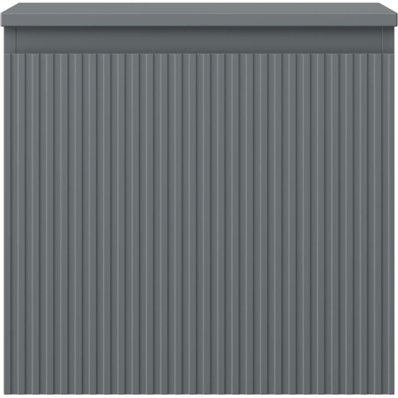 Mexen Rivel mosdó alatti szekrény 50 cm munkalappal, 1 fiók, bordázott, matt grafit - 91A20-05047-1-BFC66