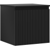 Mexen Rivel dulap baie sub lavoar de 50 cm cu blat, 1 sertar, canelat, negru mat - 91A20-05047-1-BFC71