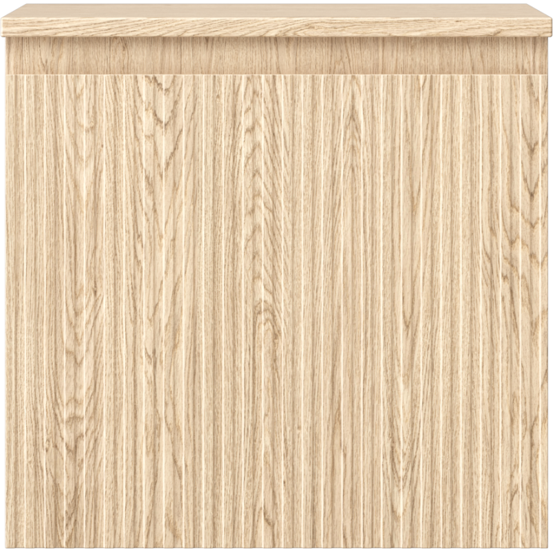 Mexen Rivel 50 cm-es mosdó alatti fürdőszobai szekrény lappal, 1 fiókos, barázdált, tölgy - 91A20-05047-1-BFC81