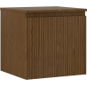 Mexen Rivel dulap baie sub lavoar 50 cm cu blat, 1 sertar, canelat, nuc - 91A20-05047-1-BFC86