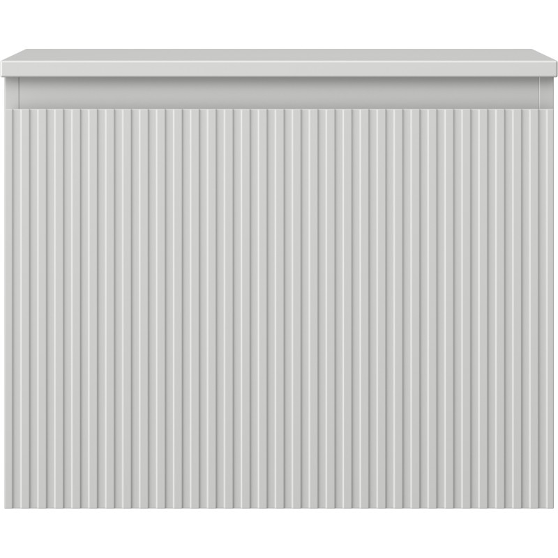 Mexen Rivel dulap baie sub lavoar 60 cm cu blat, 1 sertar, riflat, gri mat - 91A20-06047-1-BFC62
