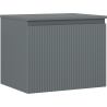 Mexen Rivel dulap baie sub chiuvetă 60 cm cu blat, 1 sertar, canelat, grafit mat - 91A20-06047-1-BFC66