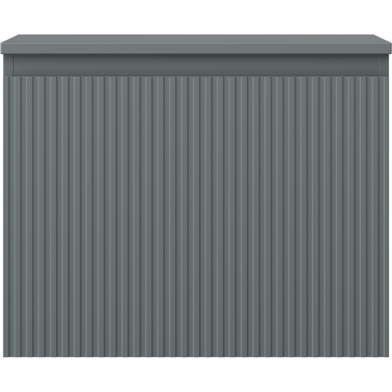 Mexen Rivel dulap de baie pentru lavoar 60 cm cu blat, 1 sertar, cu striații, grafit mat - 91A20-06047-1-BFC66