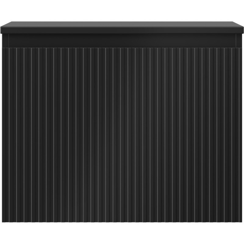 Mexen Rivel dulap baie de 60 cm cu blat, 1 sertar, cu fațetare, negru mat - 91A20-06047-1-BFC71