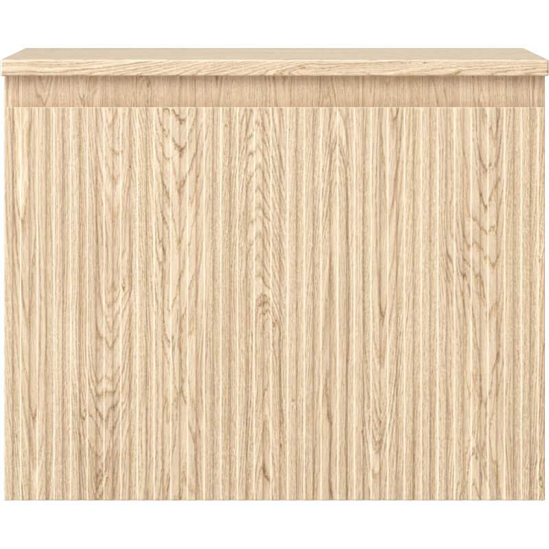 Mexen Rivel dulap baie sub chiuvetă 60 cm cu blat, 1 sertar, canelat, stejar - 91A20-06047-1-BFC81