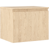 Mexen Rivel dulap de baie pentru lavoar 60 cm cu blat, 1 sertar, canelat, stejar - 91A20-06047-1-BFC81