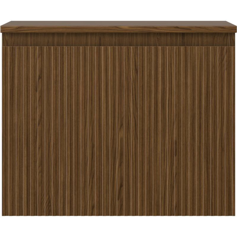 Mexen Rivel dulap baie sub lavoar 60 cm cu blat, 1 sertar, canelat, nuc - 91A20-06047-1-BFC86