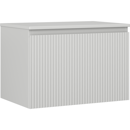 Mexen Rivel dulap baie sub chiuvetă 70 cm cu blat, 1 sertar, canelat, gri mat - 91A20-07047-1-BFC62