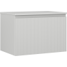 Mexen Rivel dulap baie sub lavoar de 70 cm cu blat, 1 sertar, striat, gri mat - 91A20-07047-1-BFC62