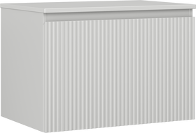 Mexen Rivel dulap baie sub lavoar de 70 cm cu blat, 1 sertar, striat, gri mat - 91A20-07047-1-BFC62