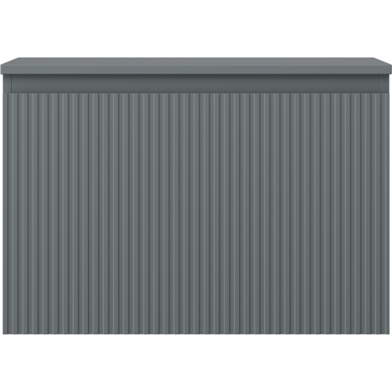 Mexen Rivel dulap baie sub chiuvetă de 70 cm cu blat, 1 sertar, canelat, grafit mat - 91A20-07047-1-BFC66