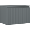 Mexen Rivel dulap baie sub chiuvetă 70 cm cu blat, 1 sertar, striat, grafit mat - 91A20-07047-1-BFC66