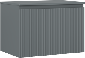 Mexen Rivel dulap baie sub chiuvetă de 70 cm cu blat, 1 sertar, canelat, grafit mat - 91A20-07047-1-BFC66