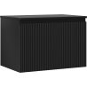 Mexen Rivel dulap baie sub chiuvetă 70 cm cu blat, 1 sertar, striat, negru mat - 91A20-07047-1-BFC71