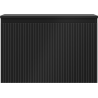Mexen Rivel dulap de baie sub chiuvetă 70 cm cu blat, 1 sertar, striat, negru mat - 91A20-07047-1-BFC71