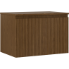 Mexen Rivel dulap baie sub chiuvetă 70 cm cu blat, 1 sertar, canelat, nuc - 91A20-07047-1-BFC86