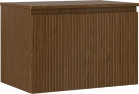 Mexen Rivel dulap baie sub chiuvetă 70 cm cu blat, 1 sertar, canelat, nuc - 91A20-07047-1-BFC86