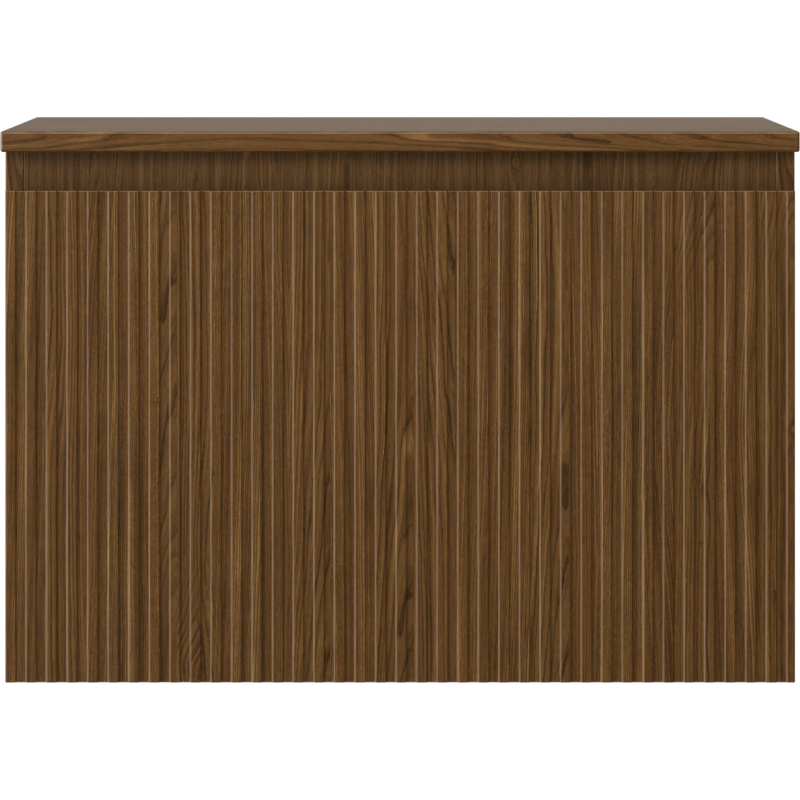 Mexen Rivel dulap de baie sub lavoar 70 cm cu blat, 1 sertar, canelat, nuc - 91A20-07047-1-BFC86