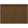Mexen Rivel dulap baie sub chiuvetă 70 cm cu blat, 1 sertar, canelat, nuc - 91A20-07047-1-BFC86