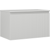 Mexen Rivel dulap de baie sub chiuvetă 80 cm cu blat, 1 sertar, canelat, gri mat - 91A20-08047-1-BFC62