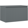 Mexen Rivel dulap baie sub chiuvetă 80 cm cu blat, 1 sertar, riflat, grafit mat - 91A20-08047-1-BFC66