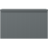 Mexen Rivel dulap baie sub chiuvetă 80 cm cu blat, 1 sertar, canelat, grafit mat - 91A20-08047-1-BFC66