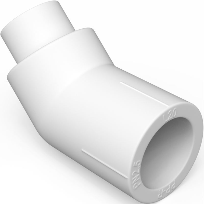 Mexen PPR cot unghiular 45° sudat pentru țevi PPR 32 x 32, PN25 - W97336-3232-00