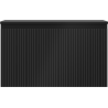 Mexen Rivel dulap băiță sub lavoar 80 cm cu blat, 1 sertar, canelat, negru mat - 91A20-08047-1-BFC71