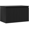 Mexen Rivel dulap băiță sub lavoar 80 cm cu blat, 1 sertar, canelat, negru mat - 91A20-08047-1-BFC71