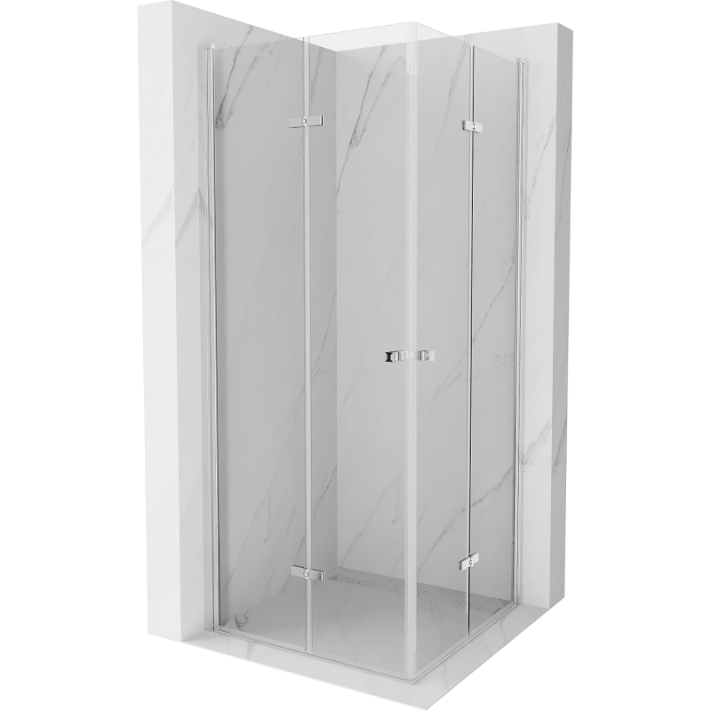Mexen Lima Duo cabină de duș pliabilă 70 x 70 cm, transparent, Crom - 856-070-070-02-00