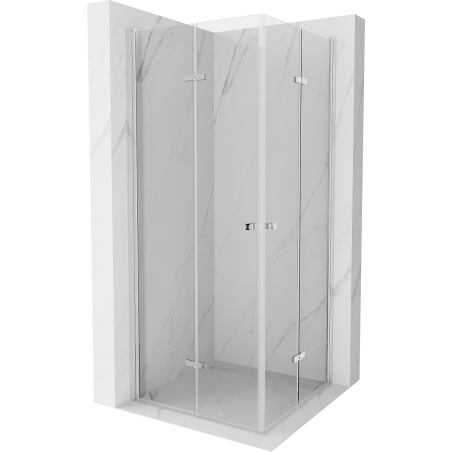 Mexen Lima Cabină de duș Duo pliabilă 70 x 70 cm, transparentă, crom - 856-070-070-02-00