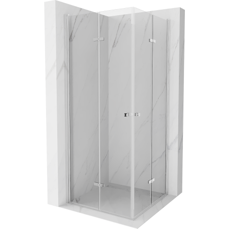 Mexen Lima Duo cabină de duș pliabilă 70 x 70 cm, transparent, Crom - 856-070-070-02-00