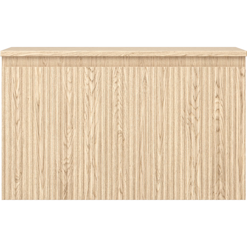 Mexen Rivel dulap baie sub chiuvetă 80 cm cu blat, 1 sertar, canelat, stejar - 91A20-08047-1-BFC81