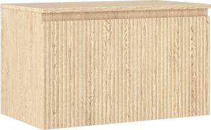 Mexen Rivel fürdőszobai szekrény mosdó alatti 80 cm munkalappal, 1 fiók, redőzött, tölgy - 91A20-08047-1-BFC81