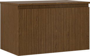 Mexen Rivel dulap baie sub chiuvetă 80 cm cu blat, 1 sertar, cu caneluri, nuc - 91A20-08047-1-BFC86