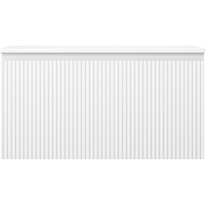 Mexen Rivel dulap de baie sub lavoar 90 cm cu blat, 1 sertar, canelură, alb mat - 91A20-09047-1-BFC01